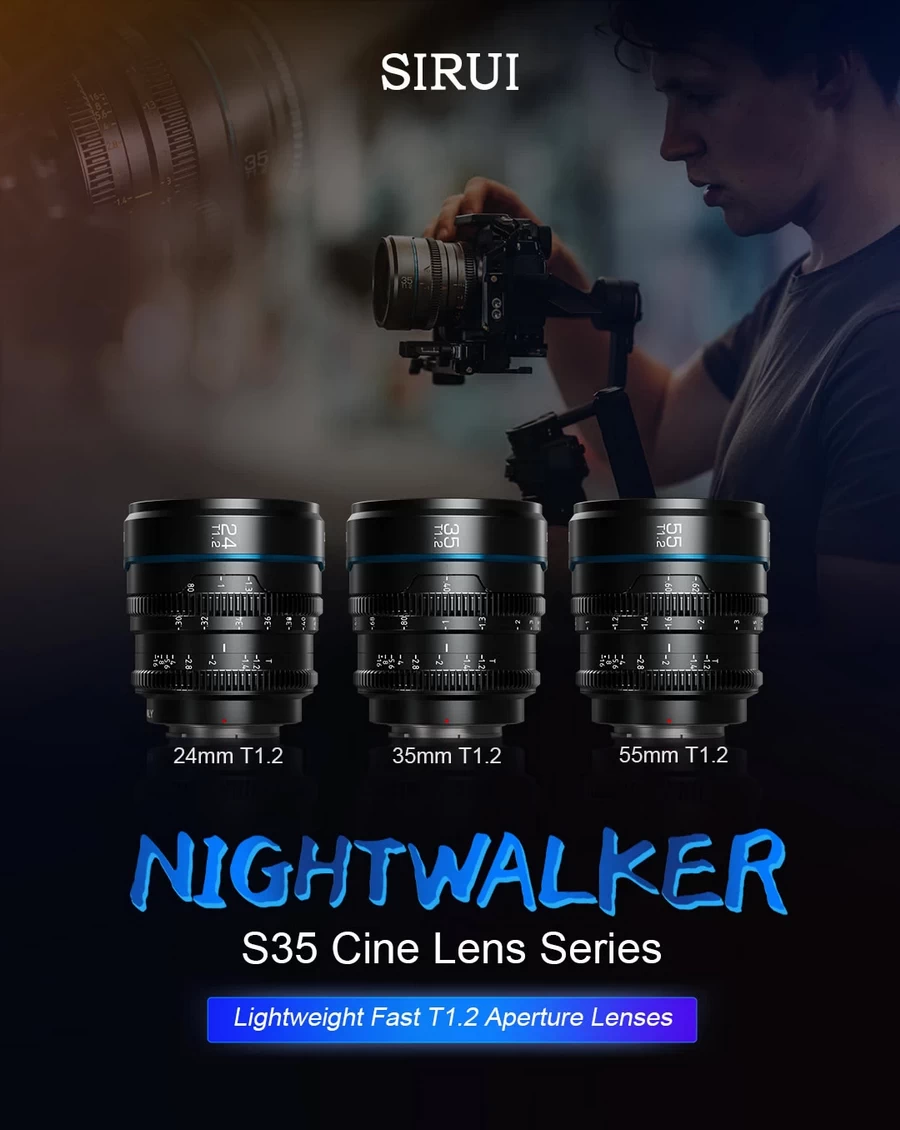 Sirui Nightwalker 24&amp;35&amp;55mm T1.2 S35 Lens Set by  in  - EC MALL