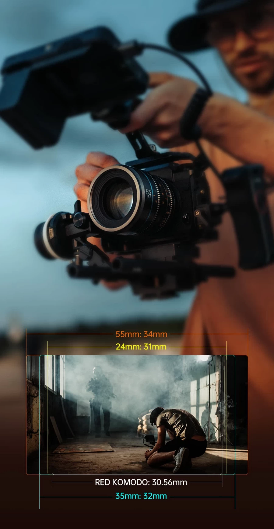 Sirui Nightwalker 24&amp;35&amp;55mm T1.2 S35 Lens Set by  in  - EC MALL