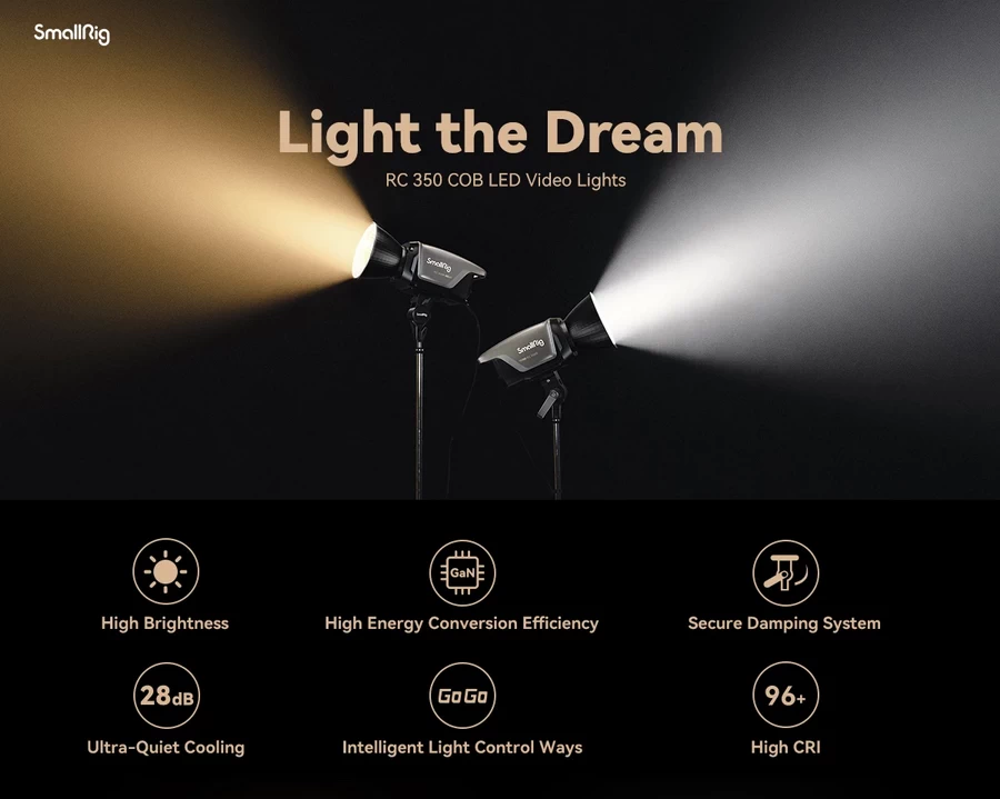 SmallRig 3960 RC350D COB LED Video Light(US) by  in  - EC MALL