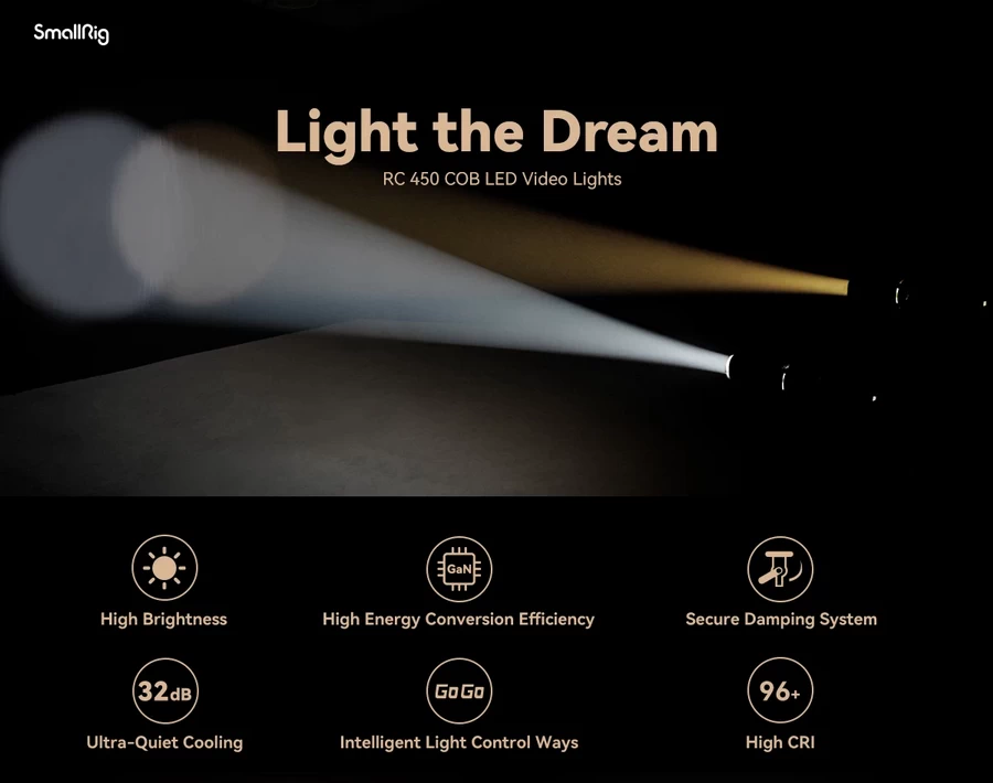 SmallRig 3975 RC450B COB LED Video Light(US) by  in  - EC MALL