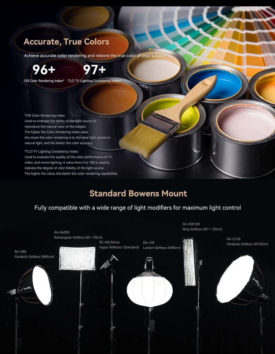 SmallRig 3975 RC450B COB LED Video Light(US) by  in  - EC MALL