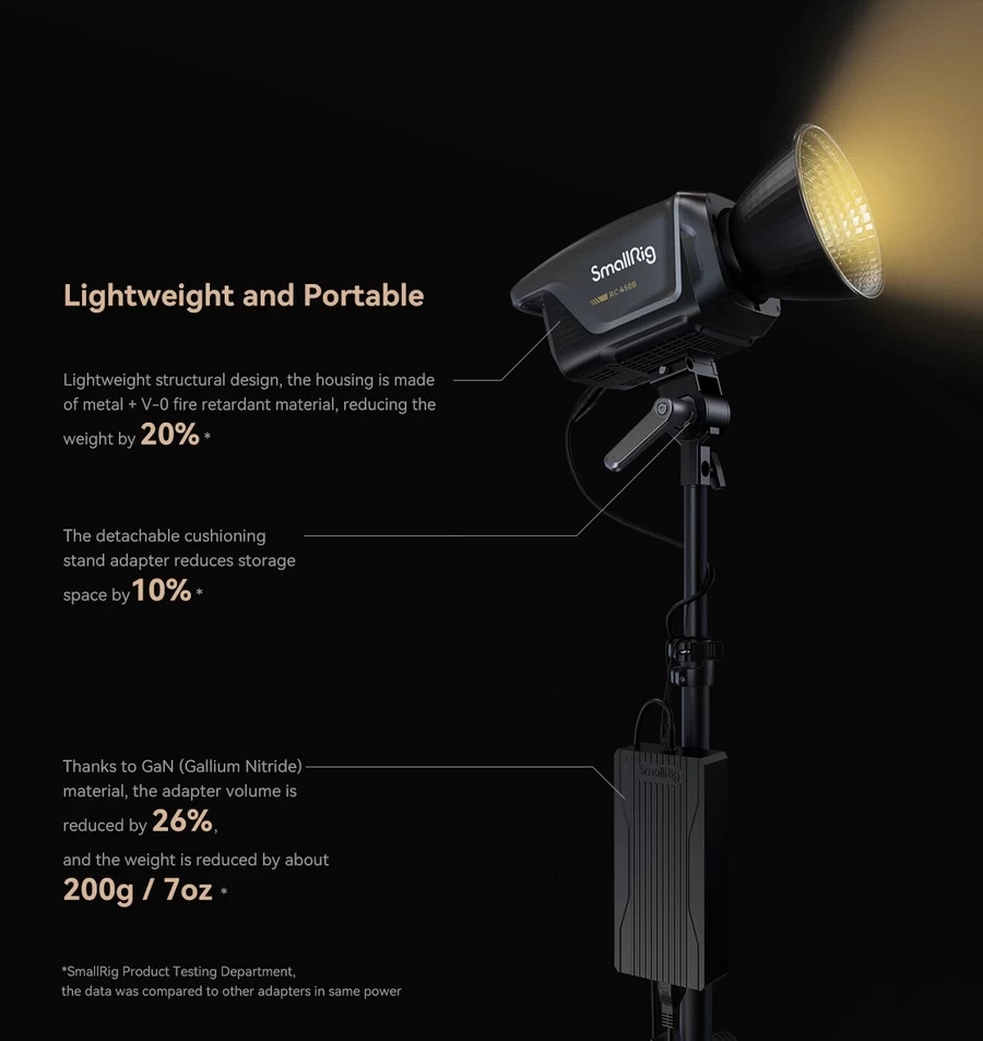 SmallRig 3975 RC450B COB LED Video Light(US) by  in  - EC MALL