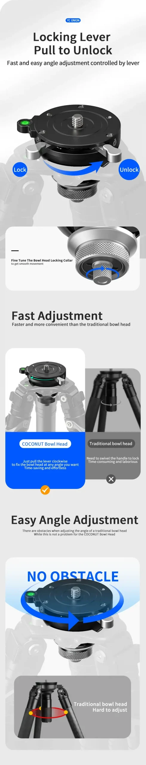 YC Onion COCONUT 75mm Bowl Head by  in  - EC MALL