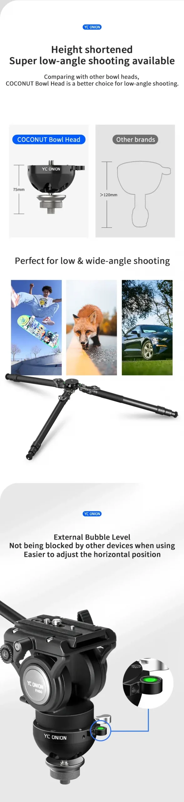 YC Onion COCONUT 75mm Bowl Head by  in  - EC MALL