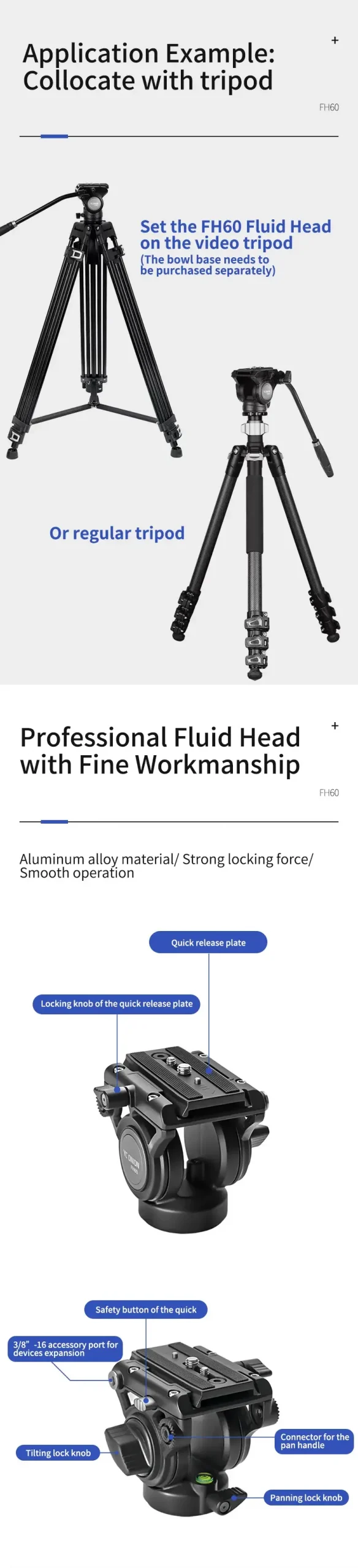 YC Onion FH60 Fluid Head by  in  - EC MALL