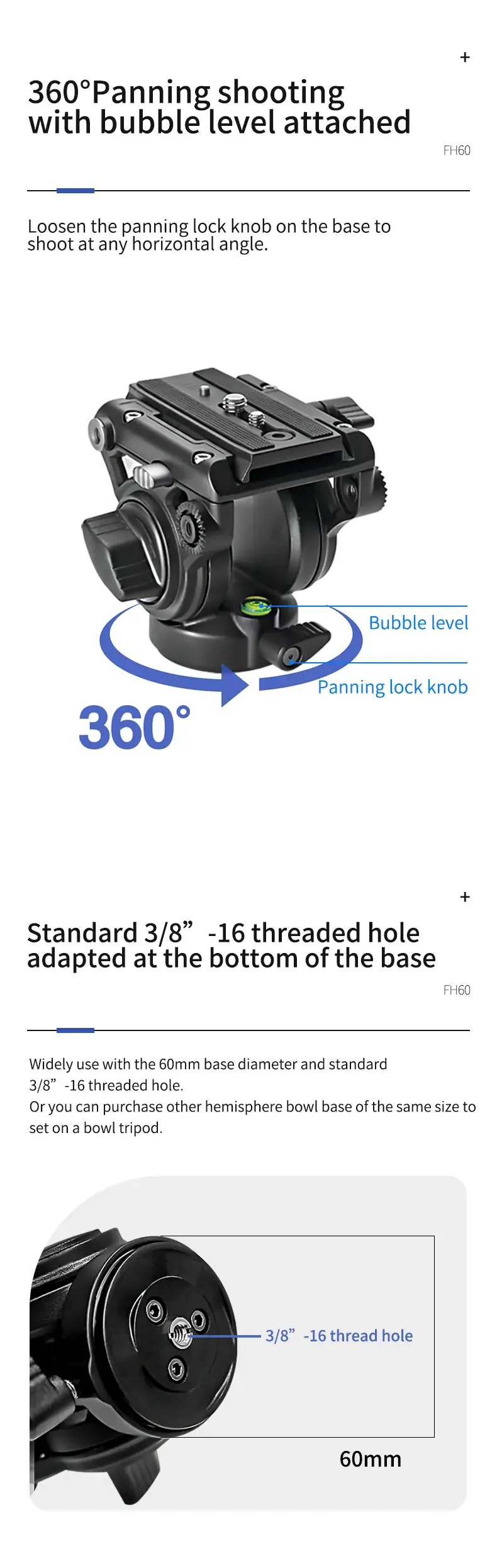 YC Onion FH60 Fluid Head by in - EC MALL