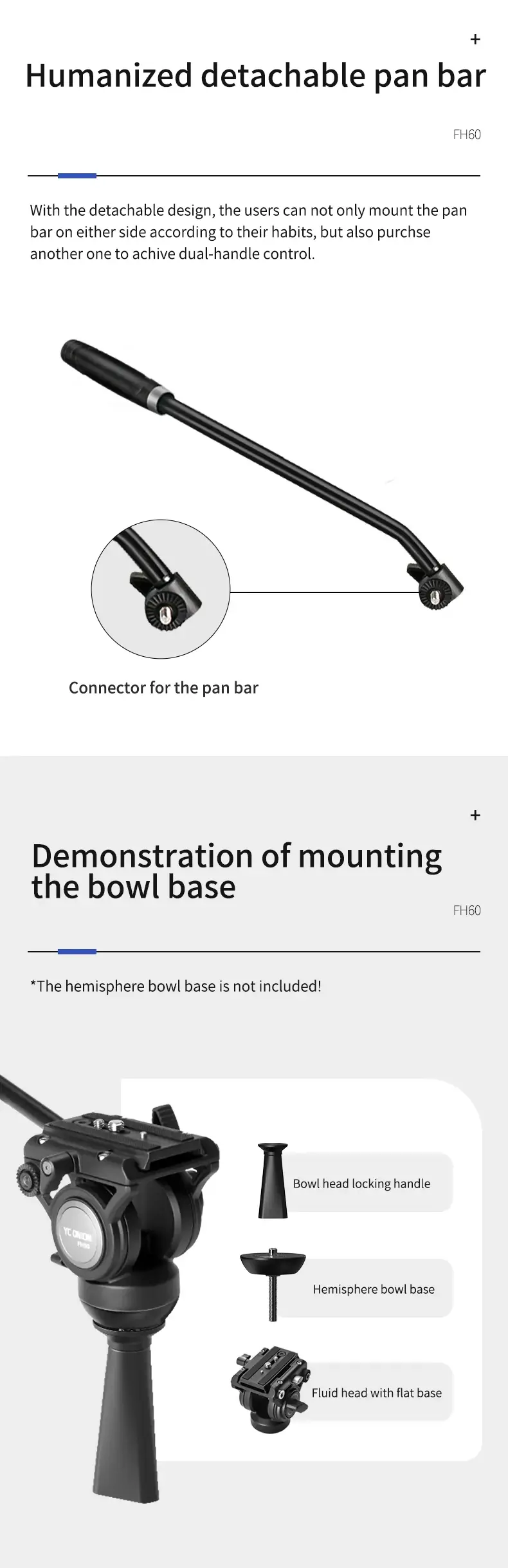 YC Onion FH60 Fluid Head by in - EC MALL