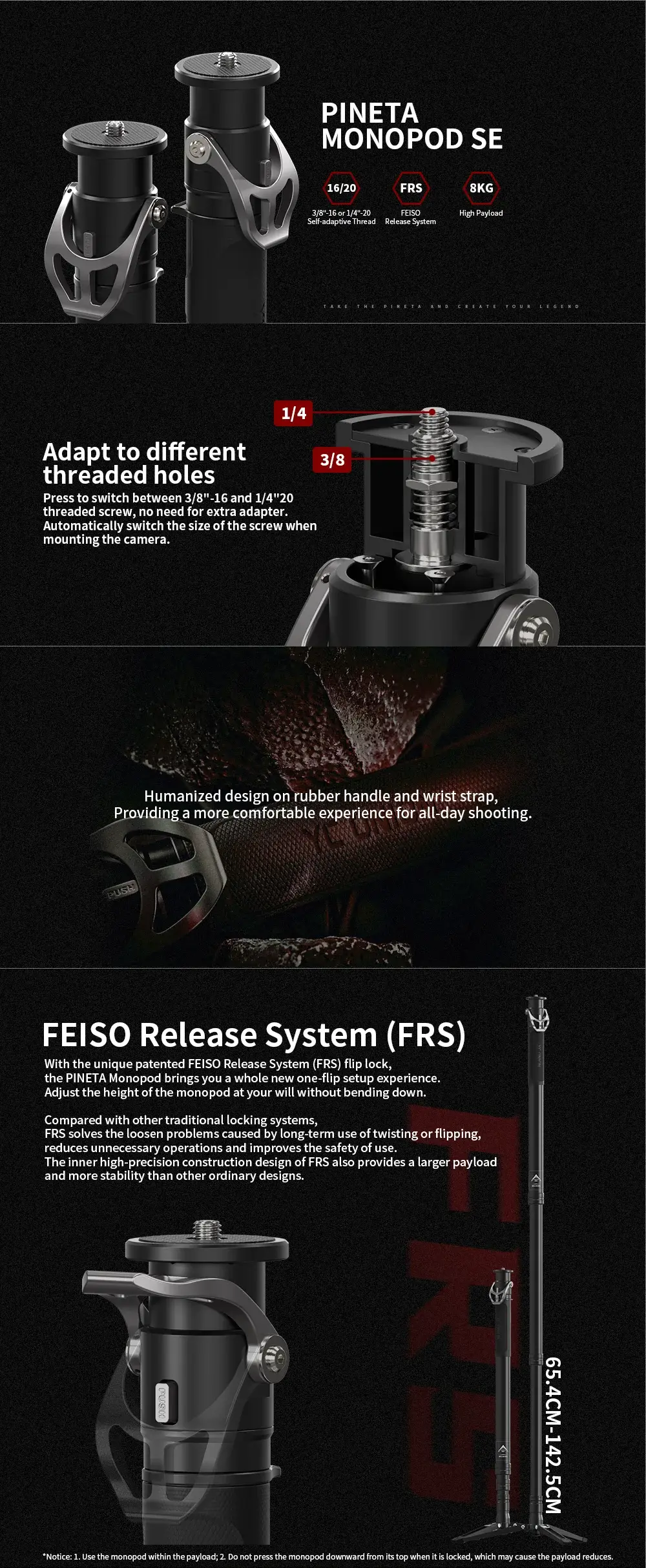 YC Onion PINETA Aluminum Alloy Monopod SE by  in  - EC MALL