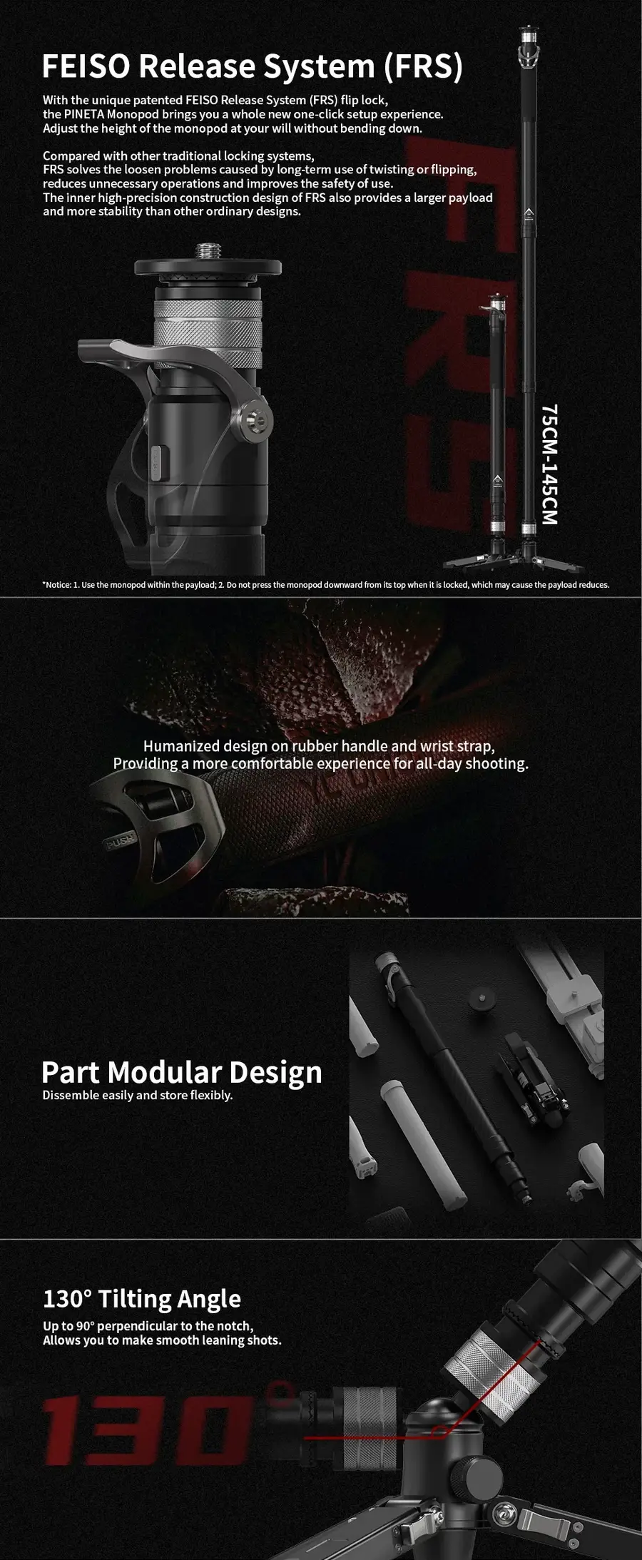 YC Onion PINETA Carbon Fiber Monopod by  in  - EC MALL