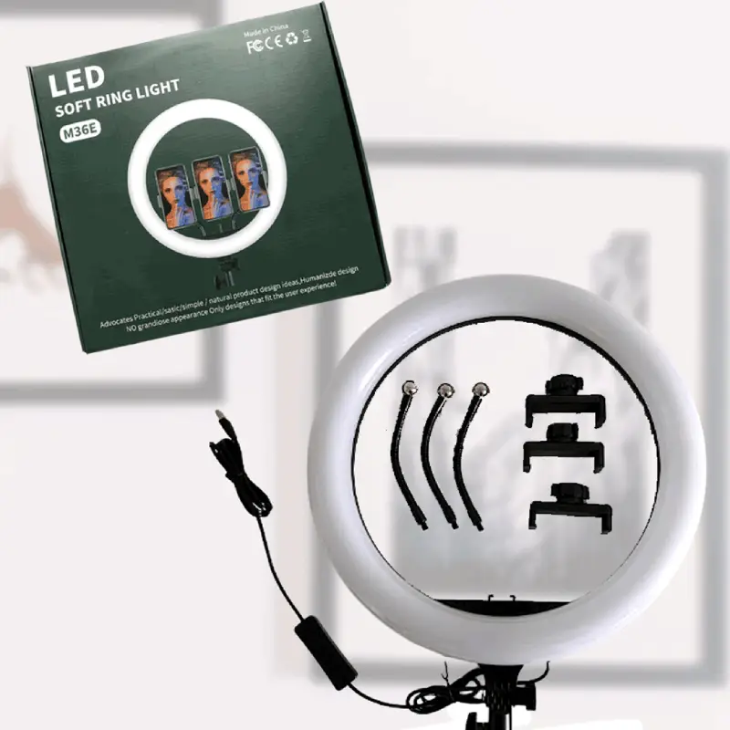 LED Soft Ring Light M36E 14inch / 36cm with Stand by  in  - EC MALL