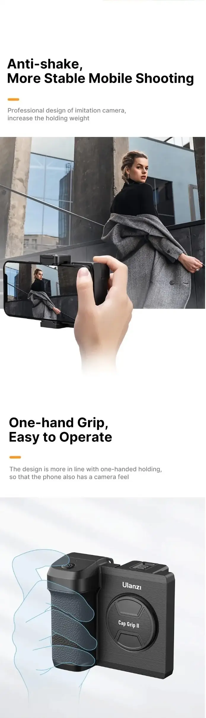 Ulanzi CG01 Bluetooth Smartphone CapGrip II by  in  - EC MALL