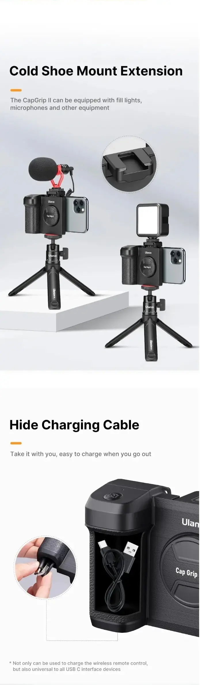 Ulanzi CG01 Bluetooth Smartphone CapGrip II by  in  - EC MALL