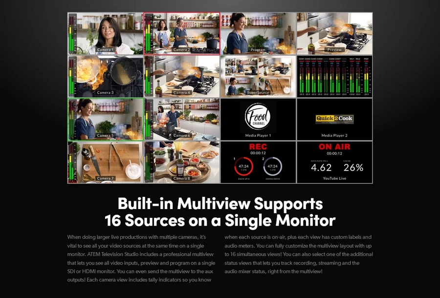 Blackmagic Design ATEM Television Studio 4K8 by in - EC MALL