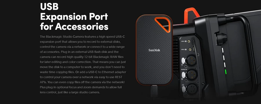 Blackmagic Studio Camera 4K Plus G2 by  in  - EC MALL