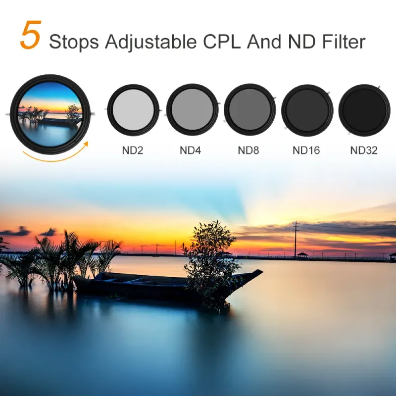 K&F Concept Variable ND2-32&CPL MRC Nano-X Series Filter by  in  - EC MALL