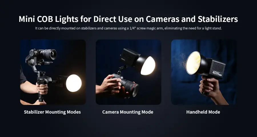 Ulanzi LT028 Portable 40W LED Video Light by  in  - EC MALL