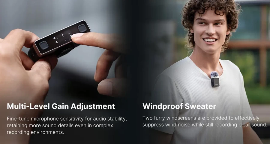 Ulanzi U Mic AM18 Wireless Pro Microphone by in - EC MALL