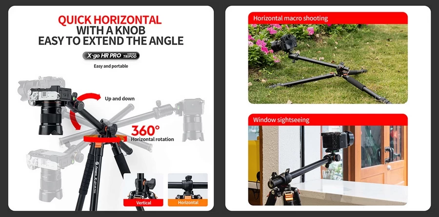 Fotopro X-GO HR PRO Tripod with Ball Head FPH-52Q by  in  - EC MALL