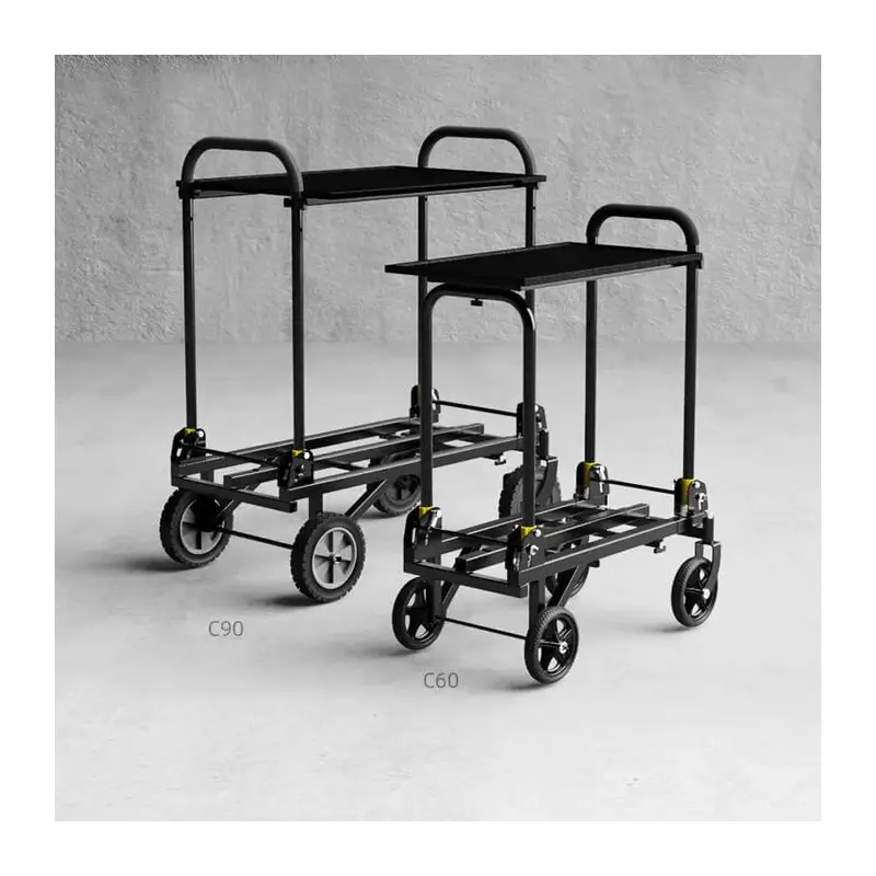 Greenbull Portable Video Production Camera Cart C90 รถเข็นกองถ่ายแบบพับเก็บได้สำหรับจัดเก็บอุปกรณ์ถ่ายทำภาพยนตร์กองถ่าย by in - EC MALL