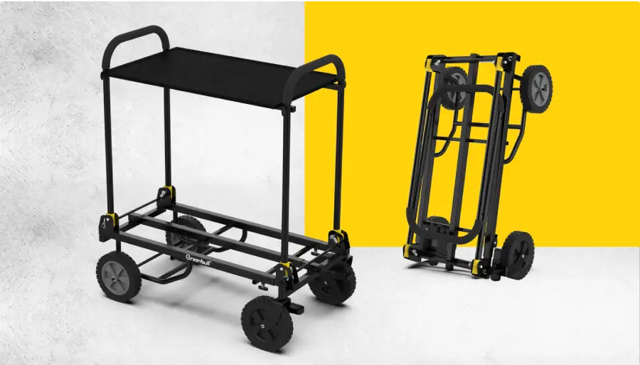 Greenbull Portable Video Production Camera Cart C90 รถเข็นกองถ่ายแบบพับเก็บได้สำหรับจัดเก็บอุปกรณ์ถ่ายทำภาพยนตร์กองถ่าย by in - EC MALL