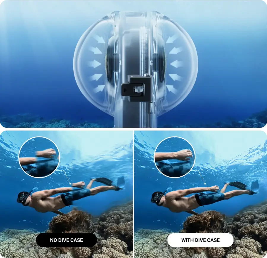 Insta360 X3 Invisible Dive Case by  in  - EC MALL