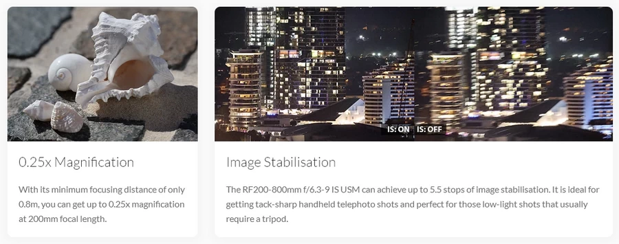 Canon RF 200-800mm f/6.3-9 IS USM Lens by  in  - EC MALL