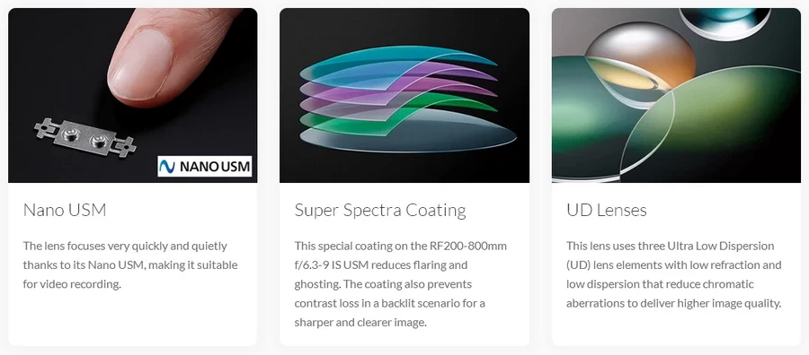 Canon RF 200-800mm f/6.3-9 IS USM Lens by  in  - EC MALL