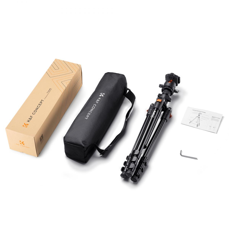 K&F Concept BI234M Lightweight Travel / Vlog Tripod Kit (K234A0+BH-28L) by  in  - EC MALL