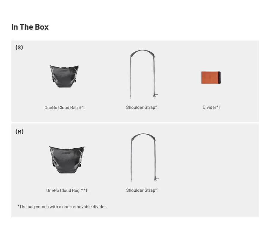 PGYTECH OneGo Cloud Bag M (P-CB-260) by  in  - EC MALL