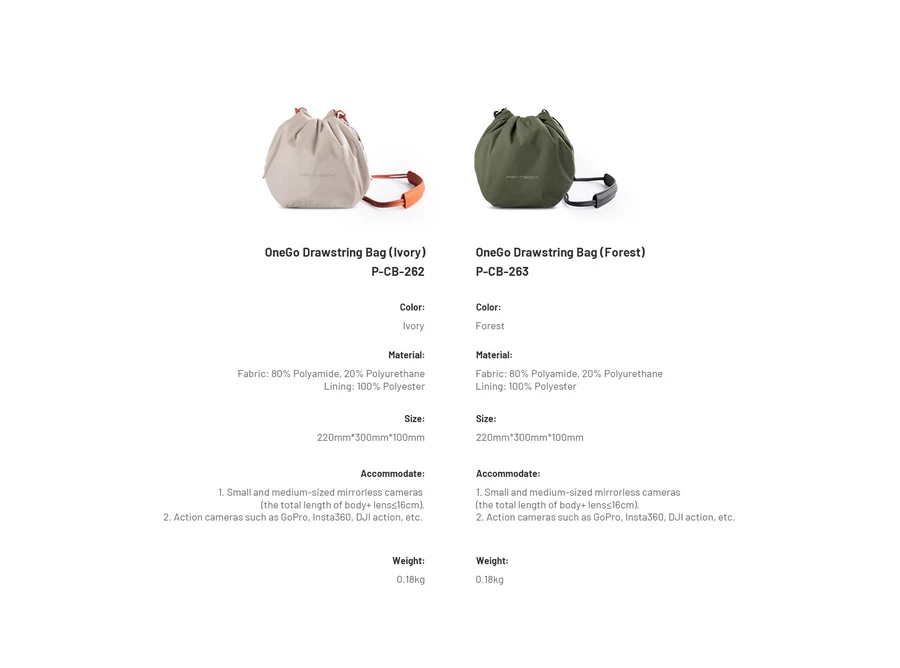 PGYTECH OneGo Drawstring Bag by  in  - EC MALL