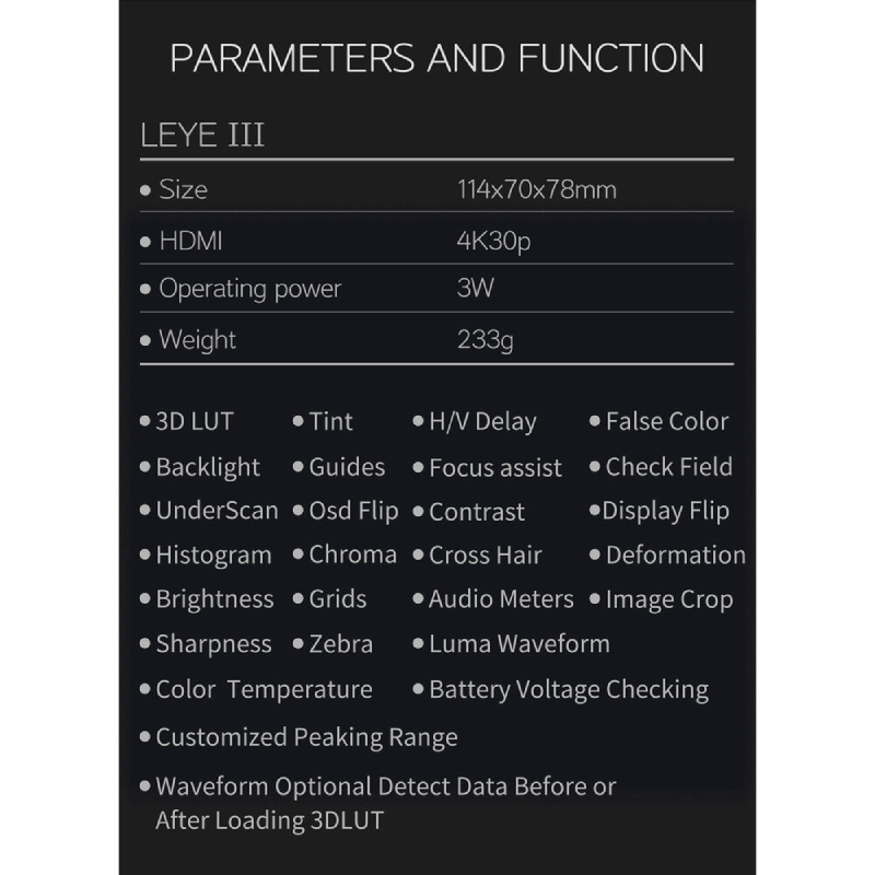 Portkeys LEYE III 4K HDMI 2.4" LCD Electronic Viewfinder by  in  - EC MALL