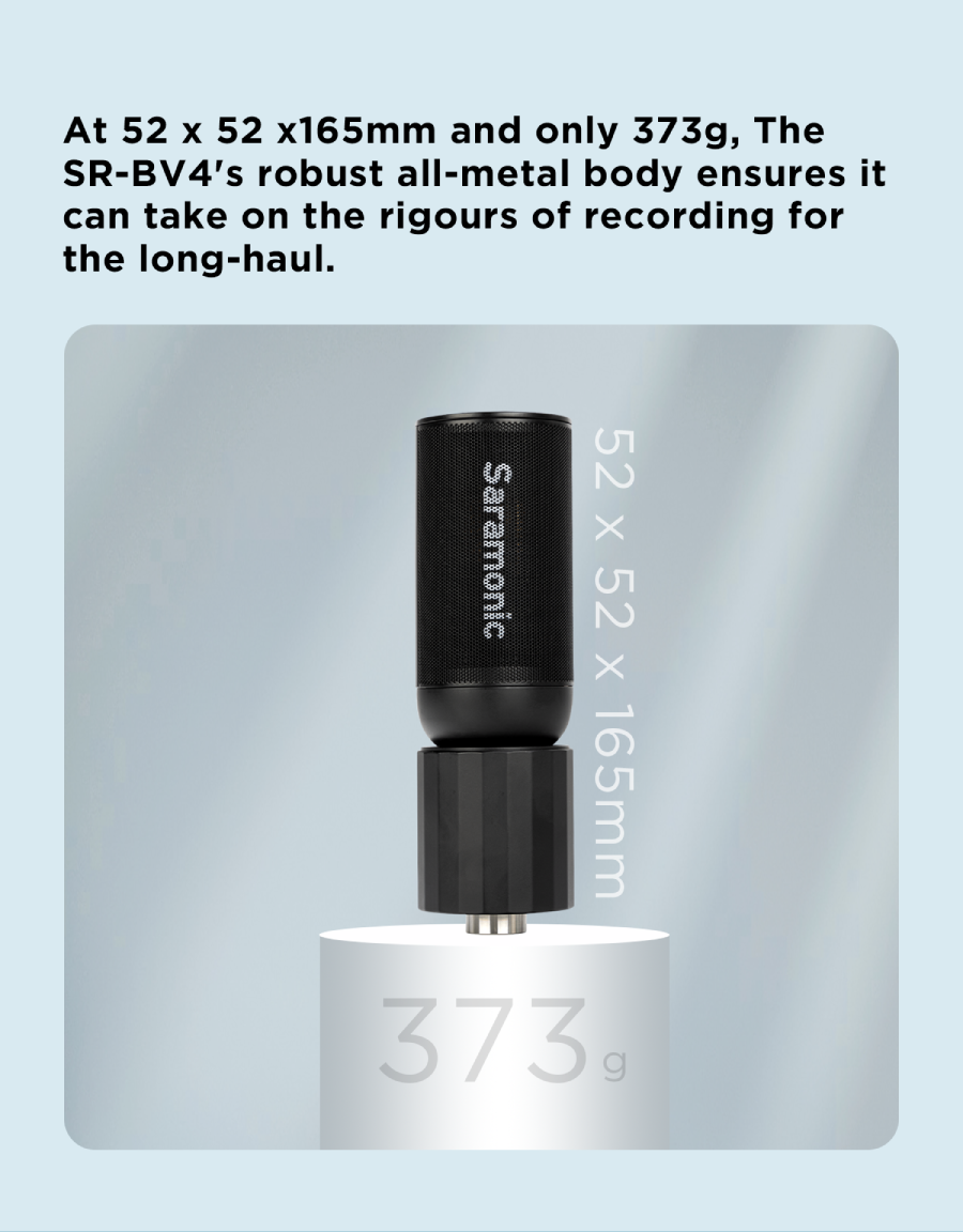 Saramonic SR-BV4 Supercardioid Large-Diaphragm Condenser Microphone with Shockmount &amp; Pop Filter by  in  - EC MALL