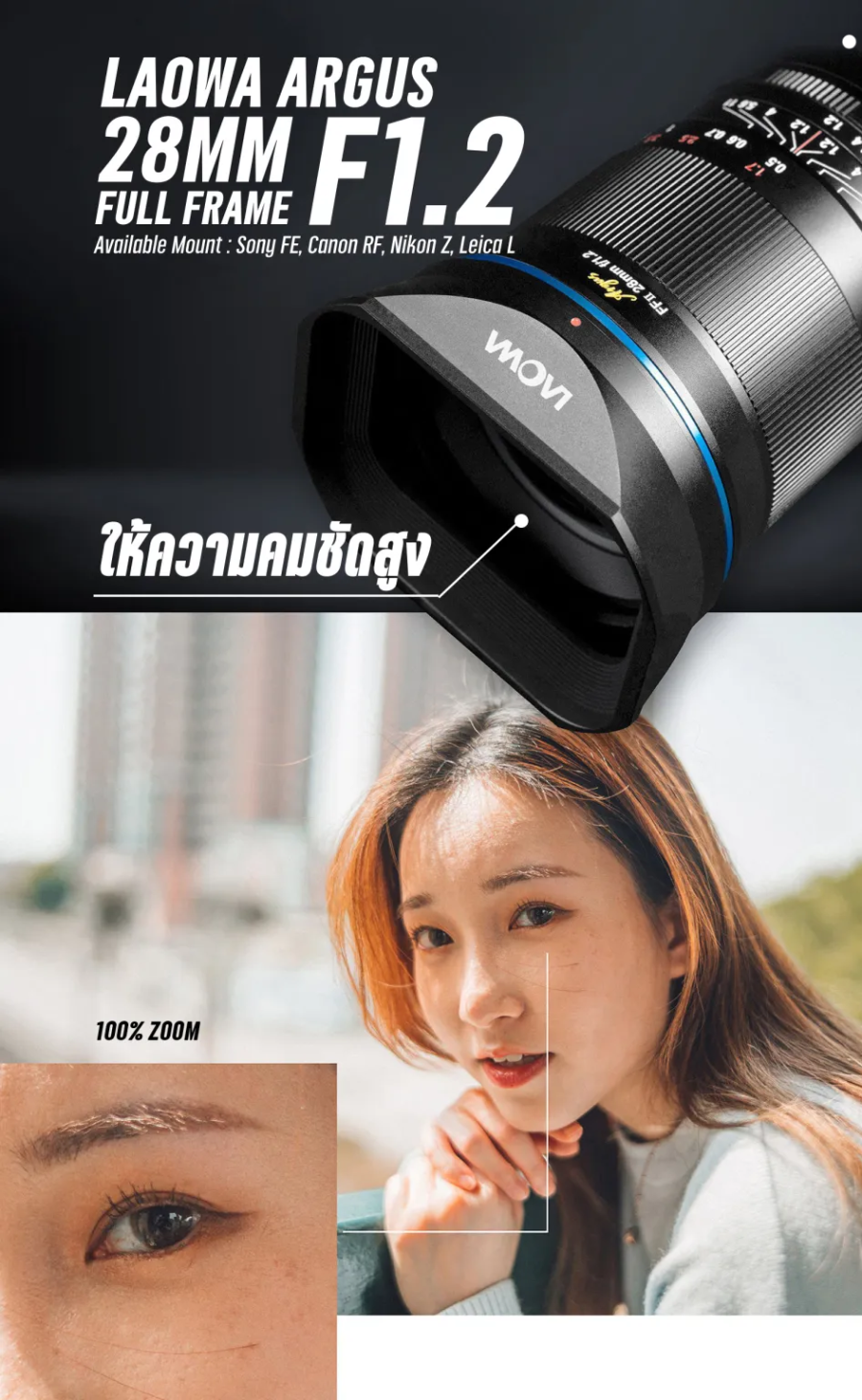 Laowa ARGUS 28mm f/1.2 Full Frame Lens by  in  - EC MALL