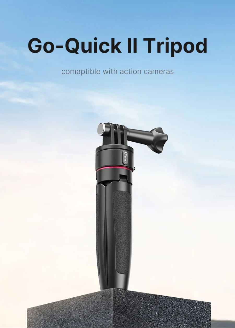 Ulanzi Go Quick II Tripod 4 Stage Height From 14.5 cm to 26.5 cm For Gopro 12 / 11 / 10 / 9 by  in  - EC MALL