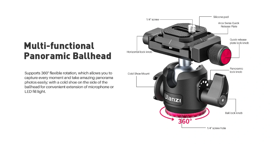 Ulanzi MT-20 Professional Carbon Fiber Tripod Monopod by  in  - EC MALL