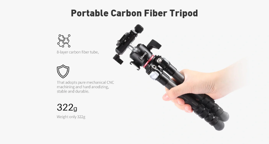 Ulanzi MT-20 Professional Carbon Fiber Tripod Monopod by  in  - EC MALL