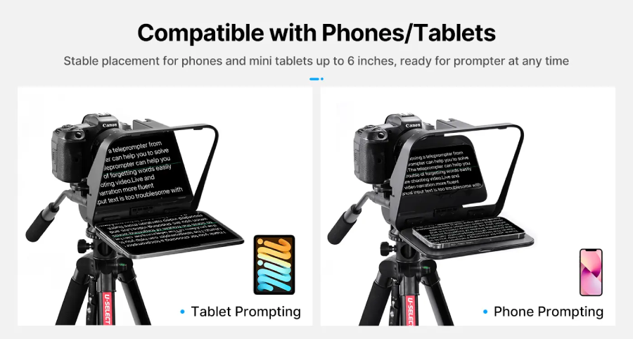 Ulanzi RT02 Universal Teleprompter For Tablets And Smartphones With Remote Control by  in  - EC MALL