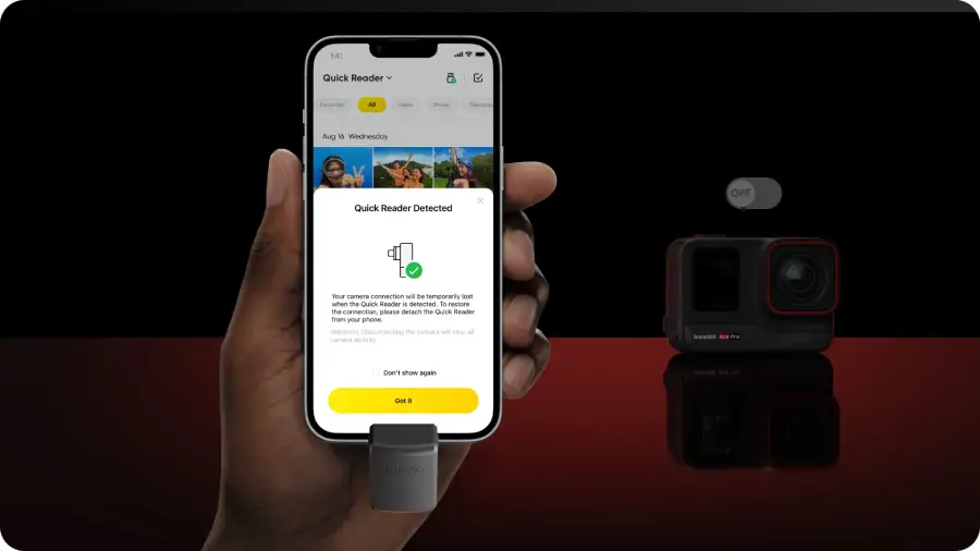 Insta360 Ace/Ace Pro Quick Reader by  in  - EC MALL