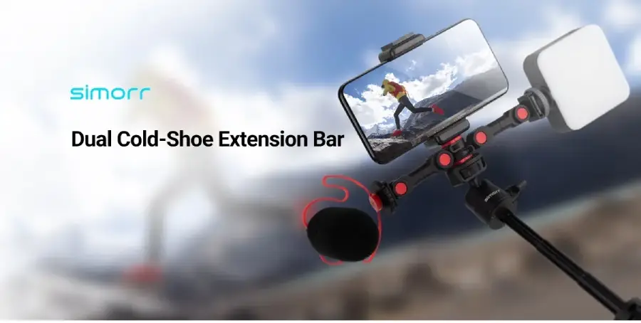 SmallRig Simorr 3483 Dual Cold Shoe Extension Bar by  in  - EC MALL