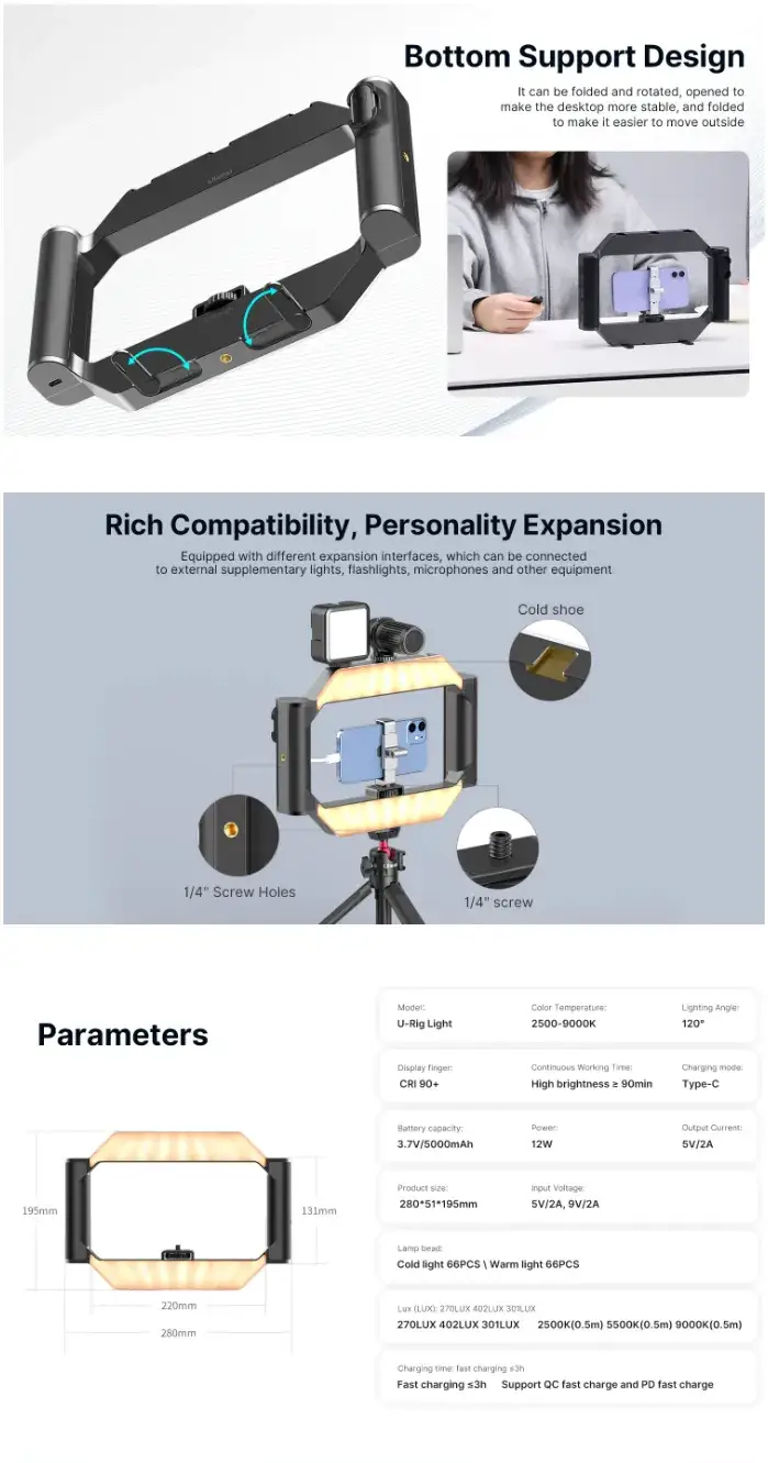 Ulanzi U-Rig Light Smartphone Video Rig by  in  - EC MALL