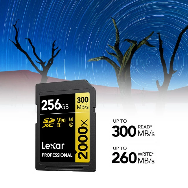 Lexar Professional 2000x SDHC / SDXC UHS-II Card GOLD Series by  in  - EC MALL