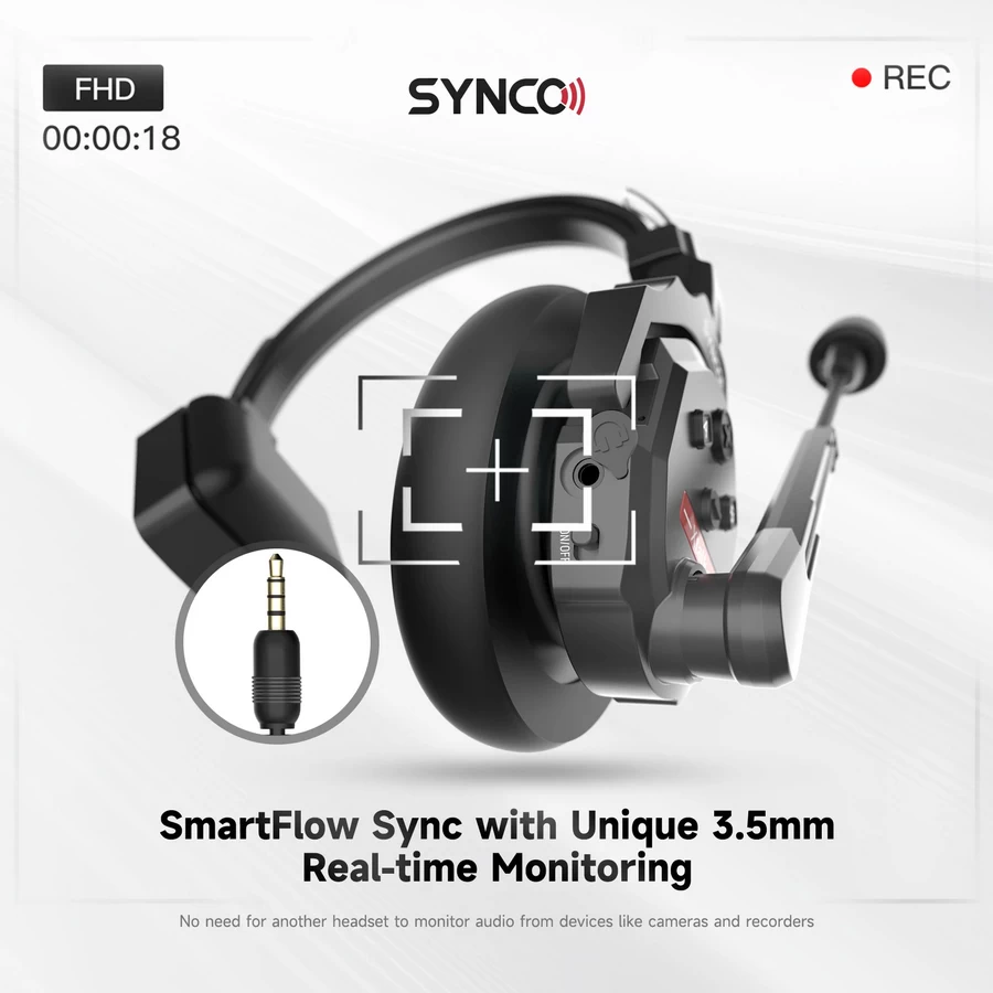 Synco XTalk X5 Wireless Intercom System with 5 Headsets (2.4 GHz) by  in  - EC MALL