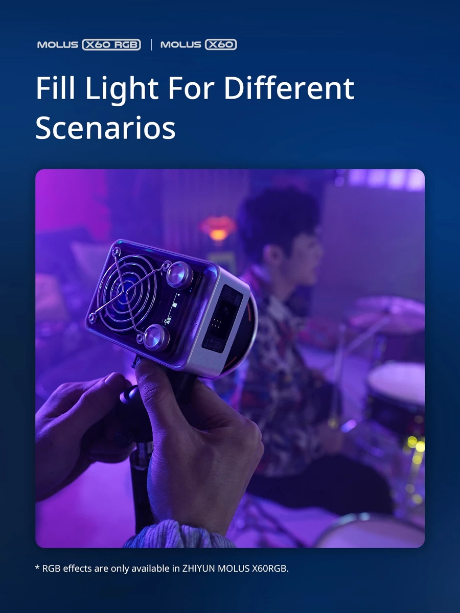 Zhiyun MOLUS X60 COB Light by  in  - EC MALL