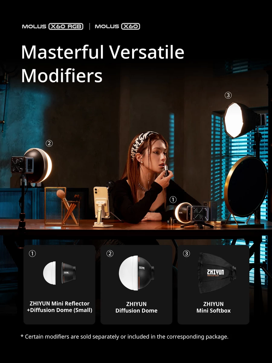 Zhiyun MOLUS X60 COB Light by  in  - EC MALL