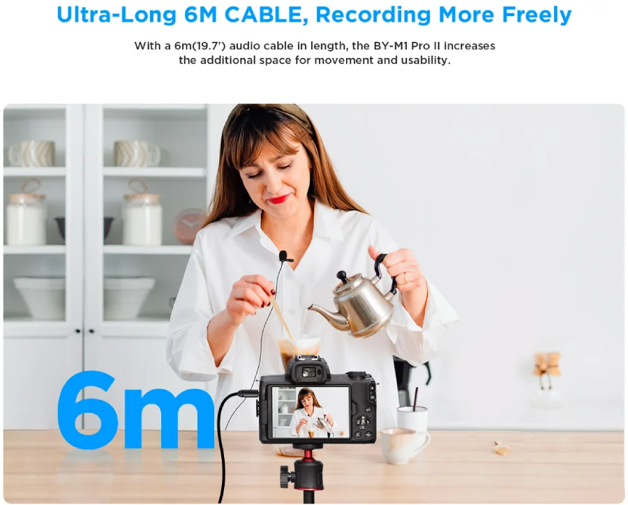 BOYA BY-M1 Pro II Universal Lavalier Microphone by  in  - EC MALL