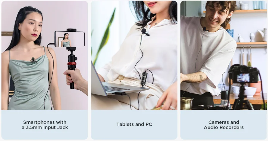 BOYA BY-M1 Pro II Universal Lavalier Microphone by  in  - EC MALL