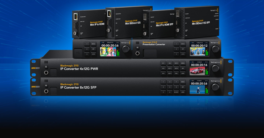 Blackmagic 2110 IP Converter 8x12G SFP by  in  - EC MALL