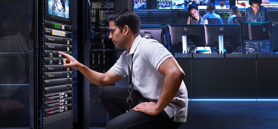 Blackmagic 2110 IP Converter 8x12G SFP by  in  - EC MALL