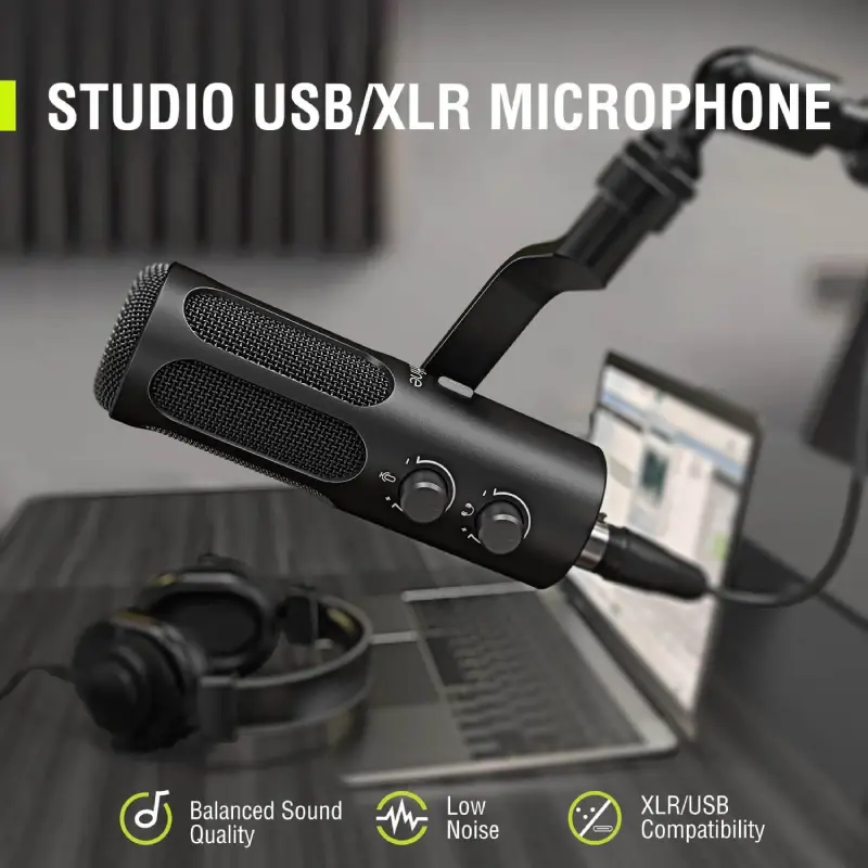 FIFINE Tank3 USB/XLR Dynamic Mic With I/O Control &amp; Quick-Mute In Type-C by  in  - EC MALL