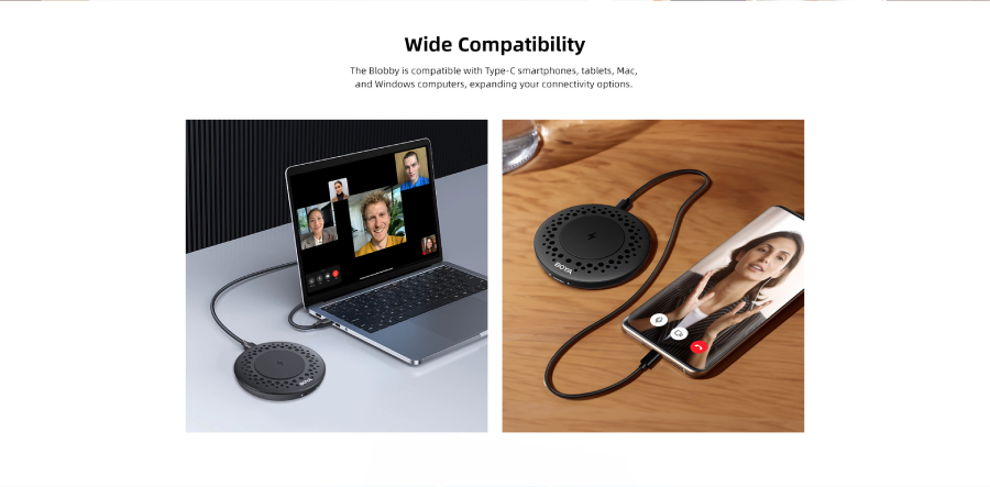 Boya Blobby USB Conference Microphone with Wireless Charger by  in  - EC MALL